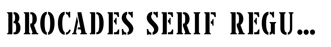 Brocades Serif Regular